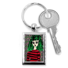Freddy Girl Wall Grey Key Chain (rectangle) by snowwhitegirl