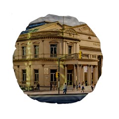 Solis Theater Exterior View, Montevideo, Uruguay Standard 15  Premium Round Cushions by dflcprintsclothing