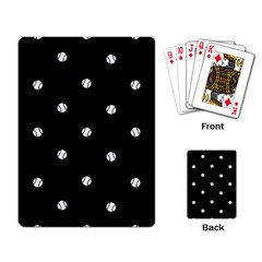 Black And White Baseball Motif Pattern Playing Cards Single Design (rectangle) by dflcprintsclothing