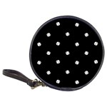 Black And White Baseball Motif Pattern Classic 20-CD Wallets Front