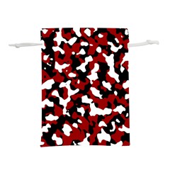 Camouflage Rouge/blanc Lightweight Drawstring Pouch (l) by kcreatif