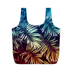 Tropic Leaves Full Print Recycle Bag (m) by goljakoff
