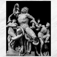 Laocoon Sculpture Over Black Canvas 16  X 20  by dflcprintsclothing