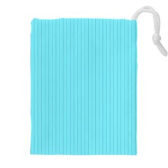 Arctic Blue & Black -  Drawstring Pouch (5xl) by FashionLane