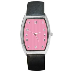 Amaranth Pink & Black - Barrel Style Metal Watch by FashionLane