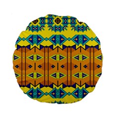 Tribal Pattern                                                         Standard 15  Premium Flano Round Cushion by LalyLauraFLM