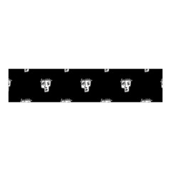 Man Head Caricature Drawing Pattern Velvet Scrunchie by dflcprintsclothing
