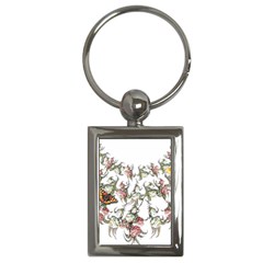 Lady Of The Flowers - By Larenard Key Chain (rectangle) by LaRenard