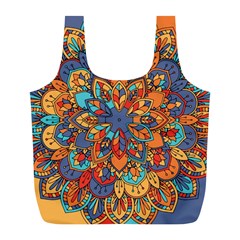 Mandala Pattern 5 Full Print Recycle Bag (l) by designsbymallika