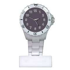 Dark Smoke Grey - Plastic Nurses Watch by FashionLane