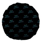 Just Beauty Words Motif Print Pattern Large 18  Premium Flano Round Cushions Front