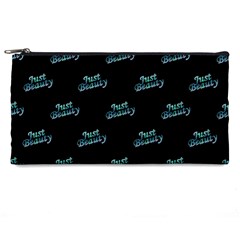 Just Beauty Words Motif Print Pattern Pencil Case by dflcprintsclothing