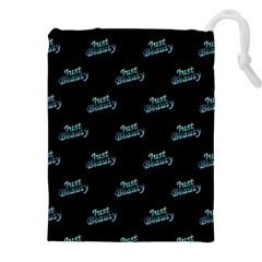 Just Beauty Words Motif Print Pattern Drawstring Pouch (5xl) by dflcprintsclothing