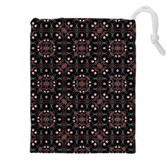 Dark Seamless Gemoetric Print Mosaic Drawstring Pouch (5xl) by dflcprintsclothing
