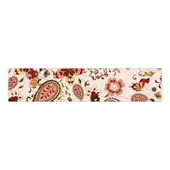 Red Floral Baatik Print Red Floral Baatik Print Velvet Scrunchie by designsbymallika