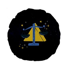 Horoscope Libra Astrology Zodiac Standard 15  Premium Round Cushions by Mariart