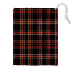 Stewart Black Tartan Drawstring Pouch (5xl) by impacteesstreetwearfour