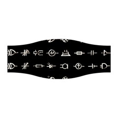 Electrical Symbols Callgraphy Short Run Inverted Stretchable Headband by WetdryvacsLair