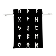 Elder Futhark Rune Set Collected Inverted Lightweight Drawstring Pouch (l) by WetdryvacsLair