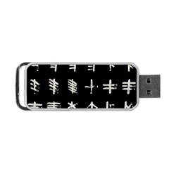 Ogham Rune Set Complete Inverted Portable Usb Flash (one Side) by WetdryvacsLair