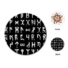 Macromannic Runes Collected Inverted Playing Cards Single Design (round) by WetdryvacsLair