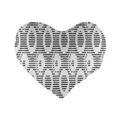 Vodca Cola Acil Standard 16  Premium Flano Heart Shape Cushions by Sparkle