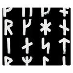 Younger Futhark Rune Set Collected Inverted Double Sided Flano Blanket (Small)  50 x40  Blanket Back