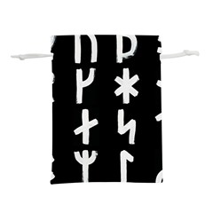 Younger Futhark Rune Set Collected Inverted Lightweight Drawstring Pouch (l) by WetdryvacsLair