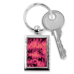 Pink Abstract Key Chain (rectangle) by Dazzleway