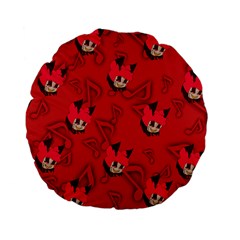 Chibi!alastor Standard 15  Premium Flano Round Cushions by murosakiiro