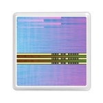 Glitched Vaporwave Hack The Planet Memory Card Reader (Square) Front