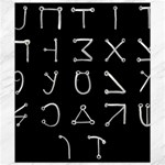 Heinrich Cornelius Agrippa Of Occult Philosophy 1651 Angelic Alphabet Or Celestial Writing Collected Inverted Canvas 8  x 10  8.15 x9.66  Canvas - 1
