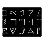 Heinrich Cornelius Agrippa Of Occult Philosophy 1651 Passing Of The River Collected Inverted Square Double Sided Flano Blanket (Mini)  35 x27  Blanket Back