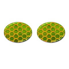 Hexagon Windows Cufflinks (oval) by essentialimage
