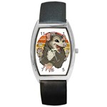 Possum  Barrel Style Metal Watch Front