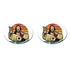 Got Christ? Cufflinks (oval) by Valentinaart