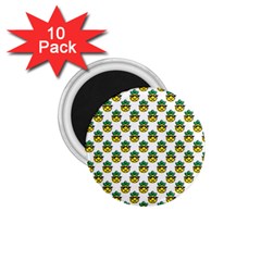 Holiday Pineapple 1 75  Magnets (10 Pack)  by Sparkle
