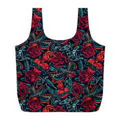 Strangled In Love Full Print Recycle Bag (l) by designsbymallika