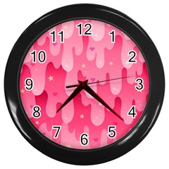 Rose Slime  Wall Clock (black) by Sobalvarro