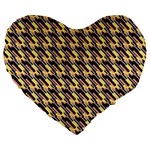 Digital Art Large 19  Premium Flano Heart Shape Cushions Front