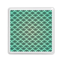 Pattern Texture Geometric Pattern Green Memory Card Reader (square) by Dutashop
