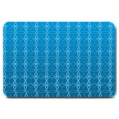 Background Texture Pattern Blue Large Doormat  by Dutashop