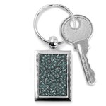 Intricate Texture Ornate Camouflage Pattern Key Chain (Rectangle) Front