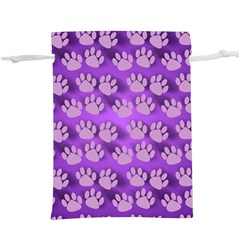 Pattern Texture Feet Dog Purple  Lightweight Drawstring Pouch (xl) by Dutashop