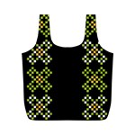 Pattern Background Vector Seamless Full Print Recycle Bag (M) Back