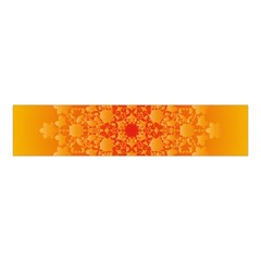 Fractal Yellow Orange Velvet Scrunchie by Dutashop