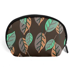 Leaf Brown Accessory Pouch (large) by Dutashop