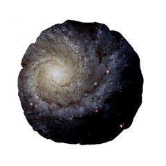 Spiral Galaxy Standard 15  Premium Flano Round Cushions by ExtraAwesomeSauce