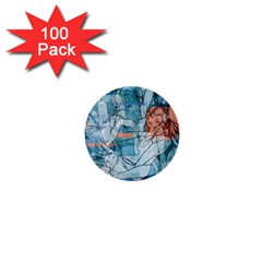 Retro Girls 1  Mini Buttons (100 Pack)  by ExtraAwesomeSauce
