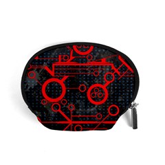 Tech - Red Accessory Pouch (small) by ExtraAwesomeSauce